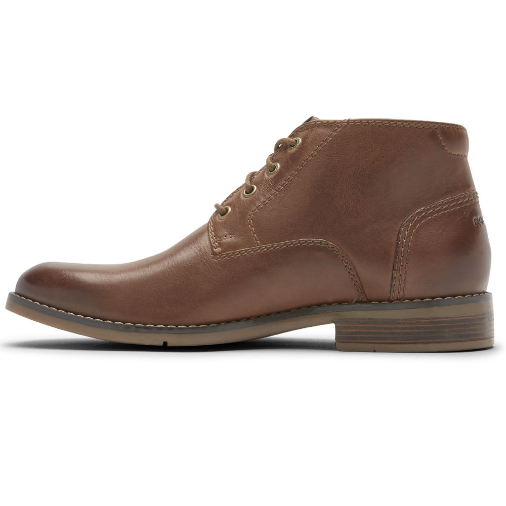 Botas Rockport Hombre Mexico - Colden Chukka Marrom - WHZRE2453